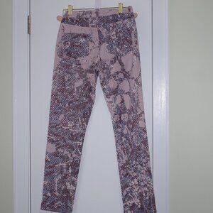 Just Cavalli purple Patterned Jeans Vintage Skinny women size 27